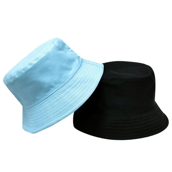 ZSQDM Bucket Hats for Men Women Double Wearing Fisherman Hat Male Korean Version Simple Casual Pot Hat Female Solid Color Light Plate Visor Hat Couple Hat Womens Bucket Hats