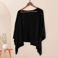 thumbnail image 1 of ZSQDM Cardigan Tops Women's Linen Cardigan 3/4 Sleeve Open Front Casual Loose Cover Up Lightweight Shrug Draped Ruffles Knit Cardigan Cardigan for Women Summer Sweaters for Women Lightweight(M), 1 of 4