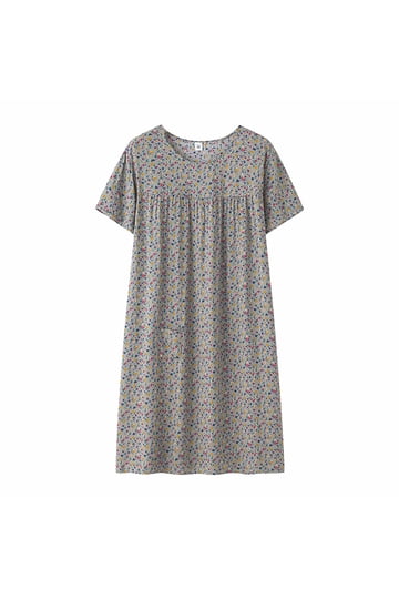 white christmas dresses Pink Floral Designer Casual Summer Cotton Dress for Women – House of Ekam main image 0