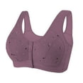 thumbnail image 1 of ZSQDM Underwear for Women High Support Bras For Women Adjustable Strap Full Coverage Up Bras Comfortable No Underwire Wireless Bras Purple 48, 1 of 8