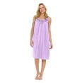 thumbnail image 1 of ZSQDM Women's Nightgowns Womens Pajamas NightGowns For Women Sleeveless Satin Silk Nightshirt For Women Wide Strap Plus Size Silver One Size, 1 of 6
