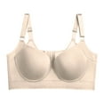 thumbnail image 1 of ZSQDM Womens Bras Shapedly Bra Shapedly Back Smoothing Bra Hide Back Full Back Coverage Deep Cup Bra G 42G, 1 of 9