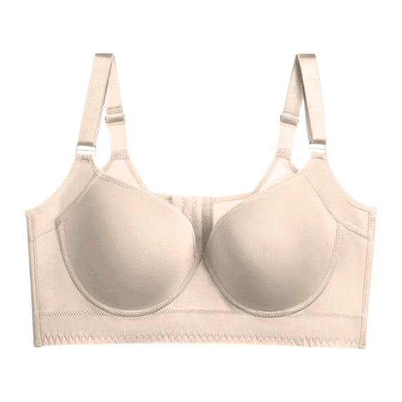 ZSQDM Womens Bras Shapedly Bra Shapedly Back Smoothing Bra Hide Back Full Back Coverage Deep Cup Bra H 46H
