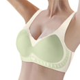 thumbnail image 1 of ZSQDM Womens Bras Womens Wireless Bra Super Gather Bra Anti Sagging Breasts Support Pushup Lifting Bras For Older Women Green M, 1 of 5