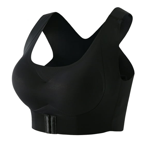 ZSQDM Womens Underwear Women's Bra Compression High Support Bra For Women's Every Day Wear Exercise And Offers Back Support Black XXL