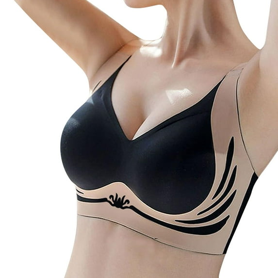 ZSQDM Clearance Womens Wireless Bra Super Gather Bra Anti Sagging Breasts Support Pushup Lifting Bras For Older Women