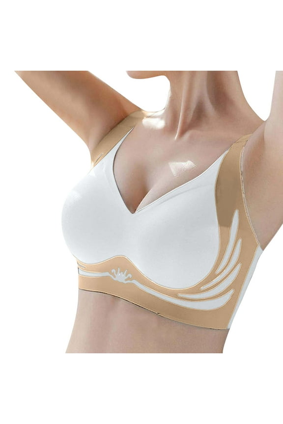 Womens Wireless Bra Super Gather Bra Anti Sagging Breasts Support Pushup Lifting Bras For Older Women