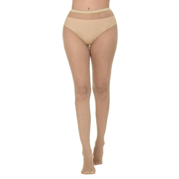 ZSQDM Compression Socks for Women and Men Sexy Women's Tights Pantyhose Socks With Rhinestones Thin Acrylic Fiber Cutout Fishnet Pantyhose Socks for Women