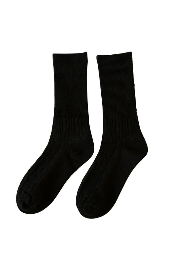 Compression Socks for Women and Men Solid Color Stacked Socks Wind Loose Tube Cotton Socks Fashion Lady Socks Socks for Women
