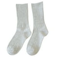 thumbnail image 1 of ZSQDM Compression Socks for Women and Men Solid Color Stacked Socks Wind Loose Tube Cotton Socks Fashion Lady Socks Socks for Women, 1 of 5