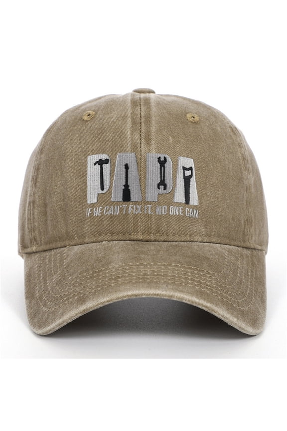 ZSQDM Father's Day Men's Hats beautifully Washed Deformed Baseball Cap Dad Embroidery Pigment Dyed Profile Cotton Cap beanie of Men Maga Hat Baseball Caps Cradle Cap