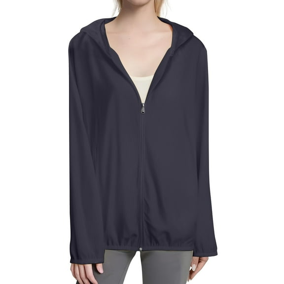 ZSQDM Female Hooded Sun Clothing Jacket Lightweight Close Fitting Sports Outdoor Zipper Jacket Blue Cardigan for Women Women's Oversized Sweater Casual Loose Jumper Tops Yellow Sweater(L)