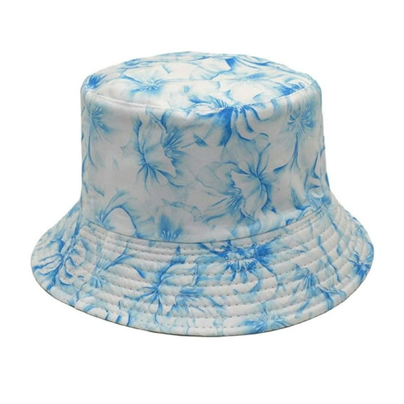 ZSQDM Floral Print Fisherman Hat Fashion Casual Basin Hat Women Double Sided Bucket Hat beanies Cowgirl Hats Women Bucket Hats Swim Cap for Long Hair
