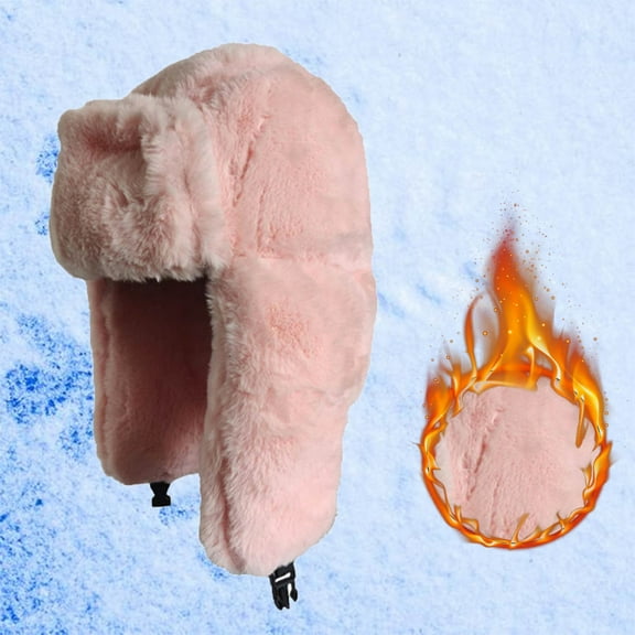 ZSQDM Hats Autumn Winter Women's Versatile Solid Warm Ear Protection Hat Thickened Northeast Cold Proof Hat Lei Feng Hat beanie Cowboy Hats Bomber Hats Womens Baseball Caps