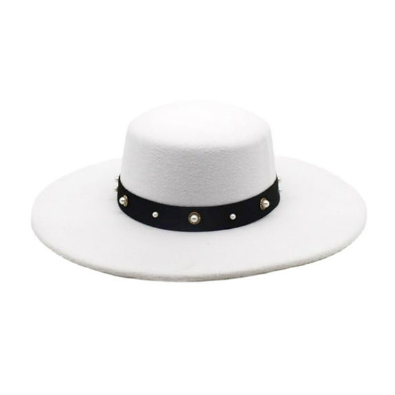 ZSQDM Hats for Men Women Elegant Wool Bucket Hat Vintage Cloche Bowler Hats Velour Bowler Hat Flat Top Hats Wide Brim Hats with Buttons Decoration beanie for Women Straw Cowboy Hat Hats Shower Cap