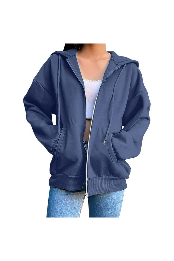 ZSQDM Hoodie Women Fall Sweatshirts for Women Women Blending Shirts Coat Hook Oversized Coat(Xxxl)