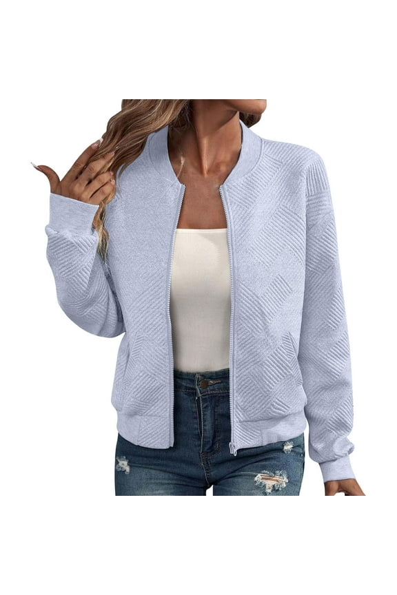 ZSQDM Jacket Women's Spring Light Jacket Thin Transition Long Sleeved Sweatshirt Zipper Jacket Coat Light Cardigan Women's Sweaters Casual Wdirara Women's Leopard Tiger Print Cardigan V Neck Color(M)