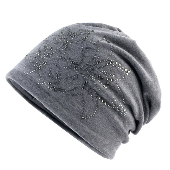 ZSQDM Knit Slouchy Beanie Velvet Knitted Pullover Cap Double Layer Warm Pullover Cap Pile Cap Warm Chunky Soft Beanie