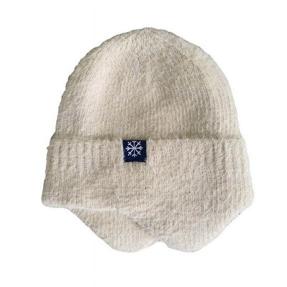 ZSQDM Knit Slouchy Beanie Winter Warm Knitted Plain Dyed Colorful Hat Letter Charm Custom Knit Hat For Women Warm Chunky Soft Beanie