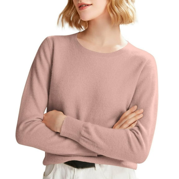 ZSQDM Ladies Sweaters Pullovers Sweatshirt WoMen's Spring and Autumn Winter New Knitted Sweater with Roundneck Undercover and Style Hoodie Women Blending Shirts(M）