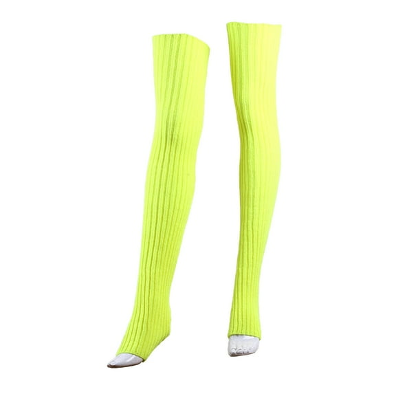 ZSQDM Long Leg Warmer, 31.5 Inch Length Leg Knit Over The Knee Extra Long Winter Soft Thick Thigh High Footless Socks For Women Winter Heavy Crew Socks