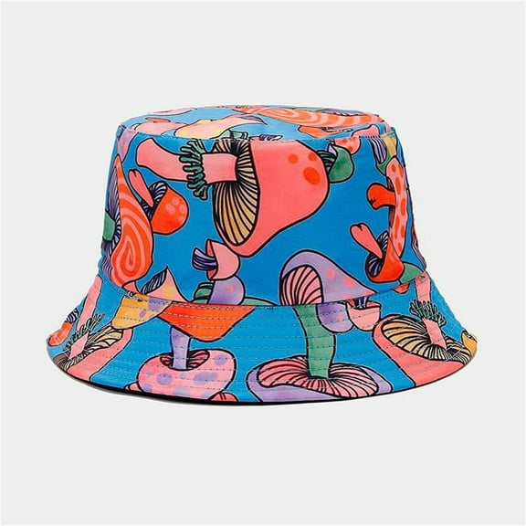 ZSQDM Male's and Female's Casual Fisherman's Hat 3D Printed Pattern Tie Dye Double Basin Hat Outdoor Visor Women beanie Golf Hat Bucket Hats Migraine Relief Cap