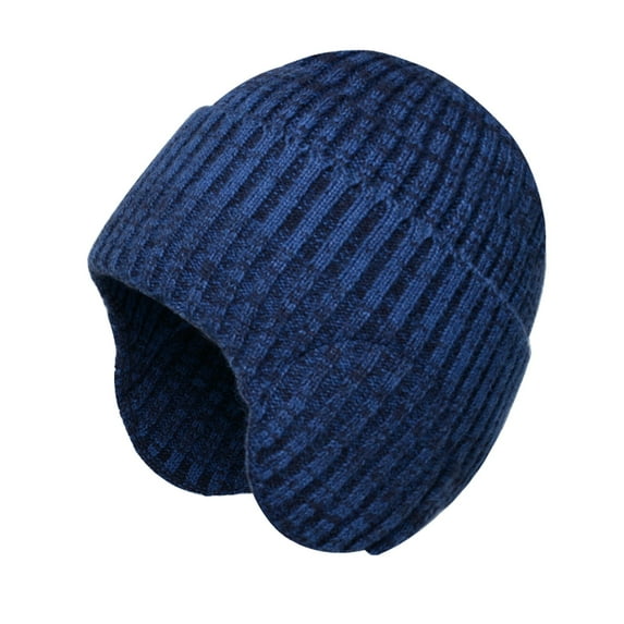 ZSQDM Men and Women Outdoor Warm Hat In Winter Border Thickened Knitting Wool Hat Cold Proof Earmuff Cap beanie of Men Hats for Women Bomber Hats Kids Swim Cap