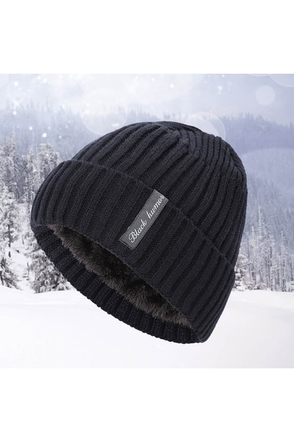 ZSQDM Men and Women Knitted Warm Hat Autumn and Winter Thickened Cap beanies Yankees Hat Bomber Hats Mens Caps