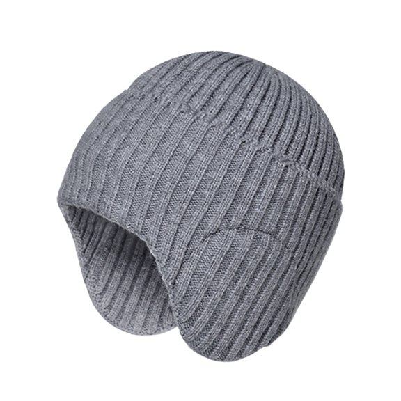 ZSQDM Men and Women Outdoor Warm Hat In Winter Border Thickened Knitting Wool Hat Cold Proof Earmuff Cap beanies Hats Bomber Hats Key Covers Caps