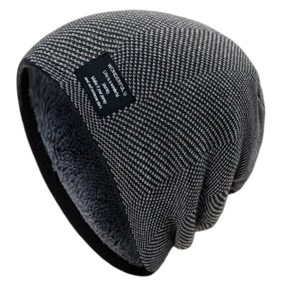 ZSQDM Men's and Women's Fleece Knitted Woolen Hats Winter Outdoor Pullover Korean Version Thick Windproof Hat beanie of Men Mens Cowboy Hat Scarf ,Hat,& Gloves Baseball Cap Organizer