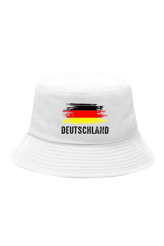 ZSQDM Men's and Women's German Flag Retro Casual Versatile Outdoor Foldable Bowl Hat beanie for Women Mens Bucket Hat Bucket Hats Tire Valve Stem Caps