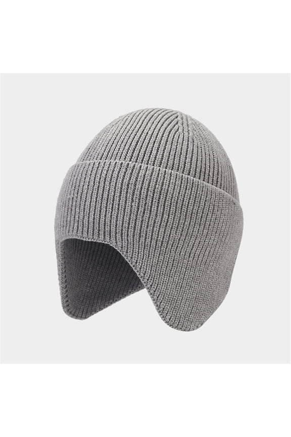 ZSQDM Men's and Women's Solid Color Autumn and Winter Outdoor Knitted Hats Core Yarn Dome Hats beanie for Women Fascinators Hats for Women Bomber Hats Radiator Cap