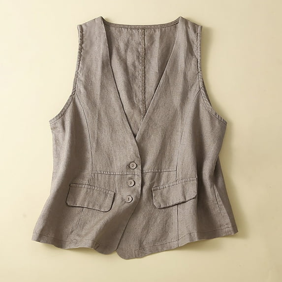 ZSQDM Mens Casual Plaid Suit Vest Tweed Slim Fit Waistcoat for Wedding Groomsmen Women Long Dress Jacket Women's Blended Vest Ladies' Waistcoat is A Slimming and Elegant Coat(Xl)