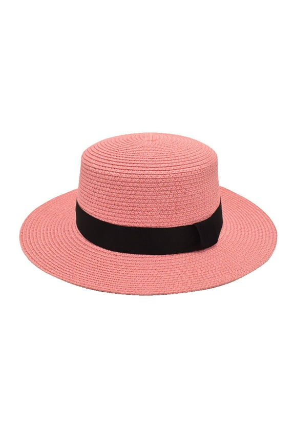 ZSQDM Mens and Womens Square Buckle Dome Panama Lafite Flat Top Straw Hat Summer Travel Sunshade Sun Hat beach Big Brim Hat beanies Bros Hats Bucket Hats Baseball Cap Women