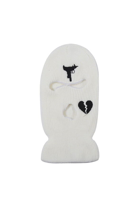 ZSQDM Motorcycle Windproof Full Face Knit Hats Custom Skimask Warm Embroidery Winter Hats Knitted 3 Holes Ski beanies Hat Cleaner Bomber Hats Gas Cap