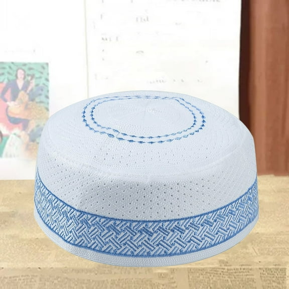 ZSQDM Muslim Cotton Embroidered Flat Hat for Men beanie for Women Hat Washer Cage Bomber Hats Cap Erasers