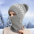 thumbnail image 1 of ZSQDM Outdoor Face Bib Hat Cold Proof Cold Proof Women Warm Ski Winter Integrated Headgear Hood Cap Riding Hats beanie for Women Dog Hat Bomber Hats 5 Gallon Water Jug Cap, 1 of 2