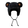 thumbnail image 1 of ZSQDM Plush bear Ears Pullover Hat Women's Winter Warm Teddy Fleece Hat beanie for Women Womens Sun Hat Bomber Hats Swim Cap Kids, 1 of 3