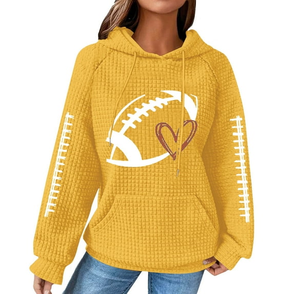 ZSQDM Rugby Full Zip Hoodies for Women Hoodie Mid-weight Pullover Hooded Sweatshirt for Women Womens Sweaters Women Blending Sweatshirt (S)