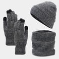 thumbnail image 1 of ZSQDM Scarf Gloves Hat Set for Teen Girls Women or Men Autumn Winter Warm Hat Scarf Gloves Three Pieces beanie of Men beach Hat Scarf Hat or Gloves Swimming Cap for Kids 6-14, 1 of 4