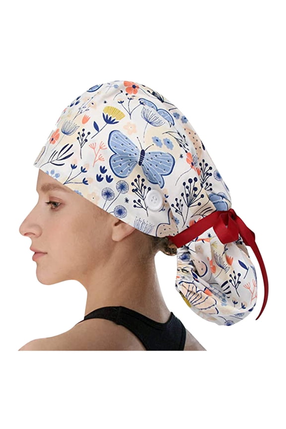 ZSQDM Scrub Cap with Buttons Bouffant Hat with Sweatband for Womens and Mens beanie for Women Hat Cleaner Baseball Caps Tire Valve Stem Caps