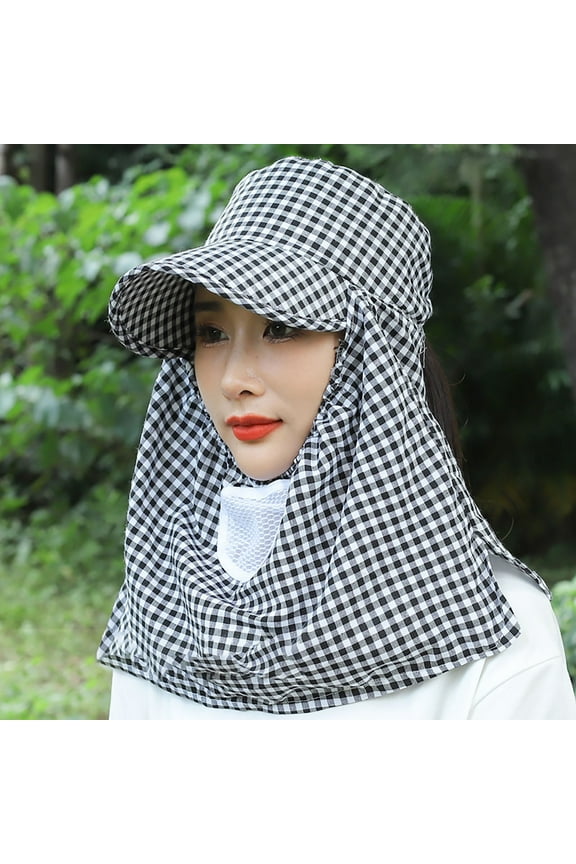 ZSQDM Summer Women's Sun Hat Along The Large Outdoor Tea Plucking Hat Face Visor Visor beanie of Men Melin Hats for Men Sun Hats Tire Valve Caps