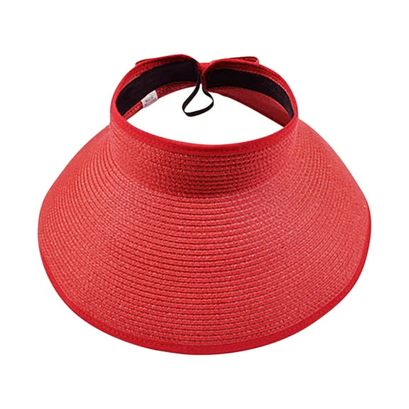 ZSQDM Sun Hats for Men Women Sun Visor Hats For Women Wide Brim Roll Up Ponytail Summer Beach Hat Packable Foldable Travel Unisex Sun Hats