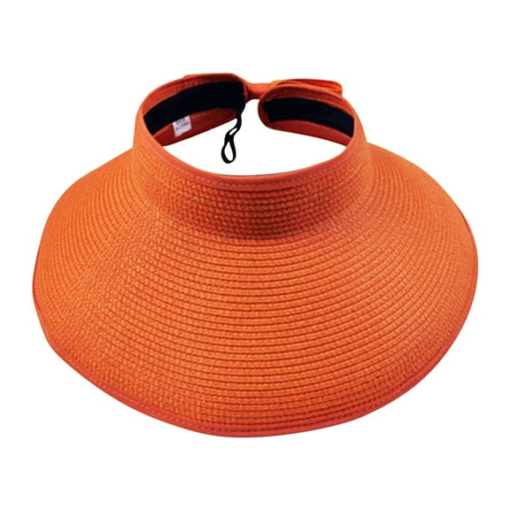 ZSQDM Sun Hats for Men Women Sun Visor Hats For Women Wide Brim Roll Up Ponytail Summer Beach Hat Packable Foldable Travel Unisex Sun Hats