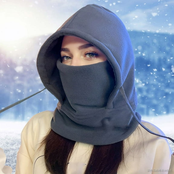 ZSQDM Thickened Head Riding Hat Winter Ski Hat Against Wind and Cold Warm Wool Headband Fleece Headband Features beanies Cowboy Hat Bomber Hats Highlight Cap