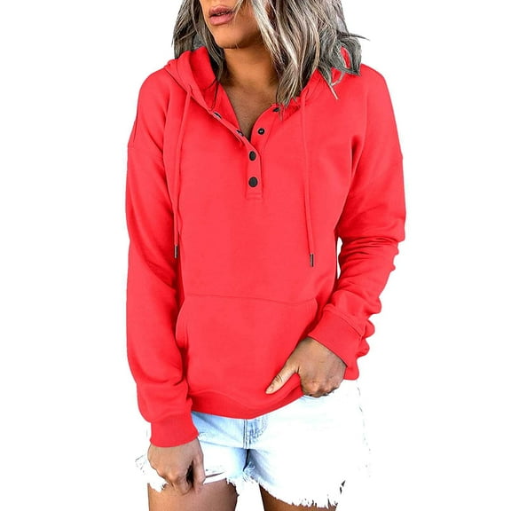ZSQDM Under $30 Sweatshirts For Teen Girls Polyester Women'S Hoodless Sweatshirt Watermelon Red Women'S Blended Hoodie Xxxl
