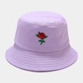 thumbnail image 1 of ZSQDM Unisex Adult Women Men Rose Print Fisherman Hat Sunscreen Outdoors Flower Cap beanie Sun Hats for Women Uv Protection Bucket Hats Rv Bumper End Cap, 1 of 2