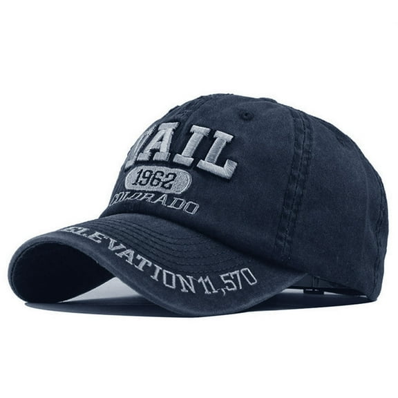 ZSQDM Unisex Cotton Casual Embroidered Denim Letter Hat Fashion Baseball Cap Topee Women beanie Hat with Fans Solar Power Visors Bottle Caps