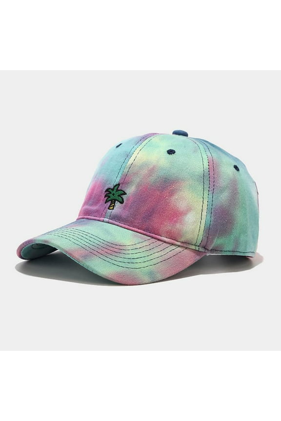ZSQDM Unisex Men Women Tie-Dyed Sun Hat Adjustable Baseball Cap Hip Hop Hat beanie of Men Von Dutch Hat Visors Headache Relief Cap