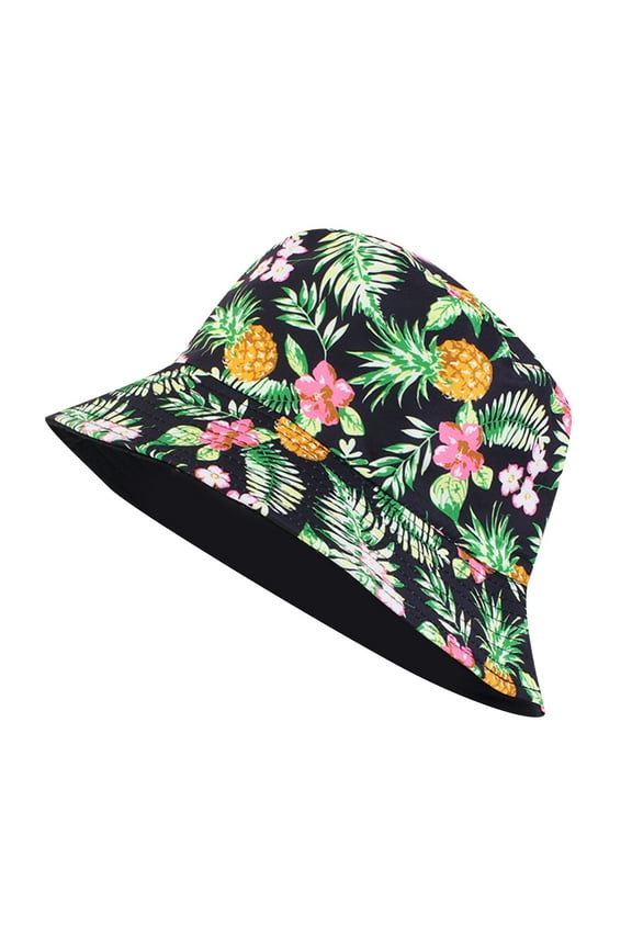 ZSQDM Unisex Print Double Side Wear Reversible Bucket Hat Trendy Cotton Twill Canvas Sun Fishing Hat Fashion Cap beanie for Women Hats for Women Bucket Hats Radiator Cap